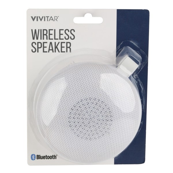 slide 1 of 2, Vivitar Wireless Bluetooth Speaker, White, Nil8004-Wht-Stk-24, 1 ct