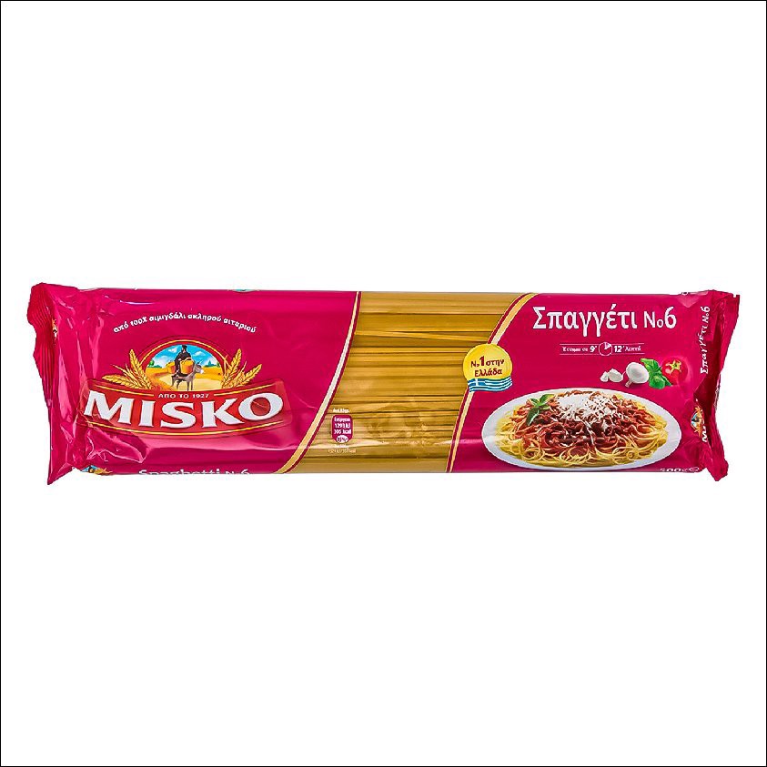 slide 1 of 1, Misko #6 Pasta 500Gr, 17.6 oz