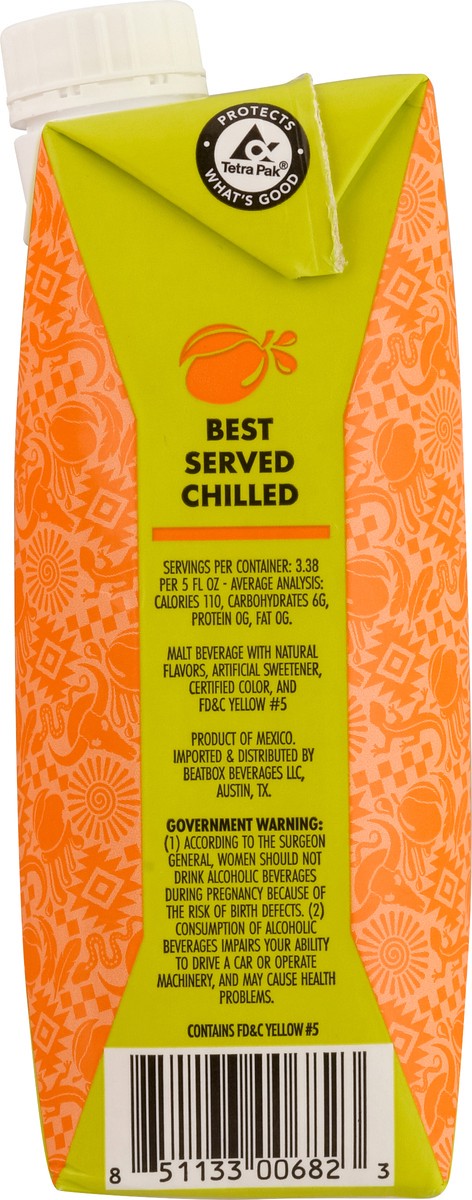 slide 8 of 9, Beatbox Juicy Mango Flavored Malt Beverage 16.9 fl oz, 16.9 fl oz