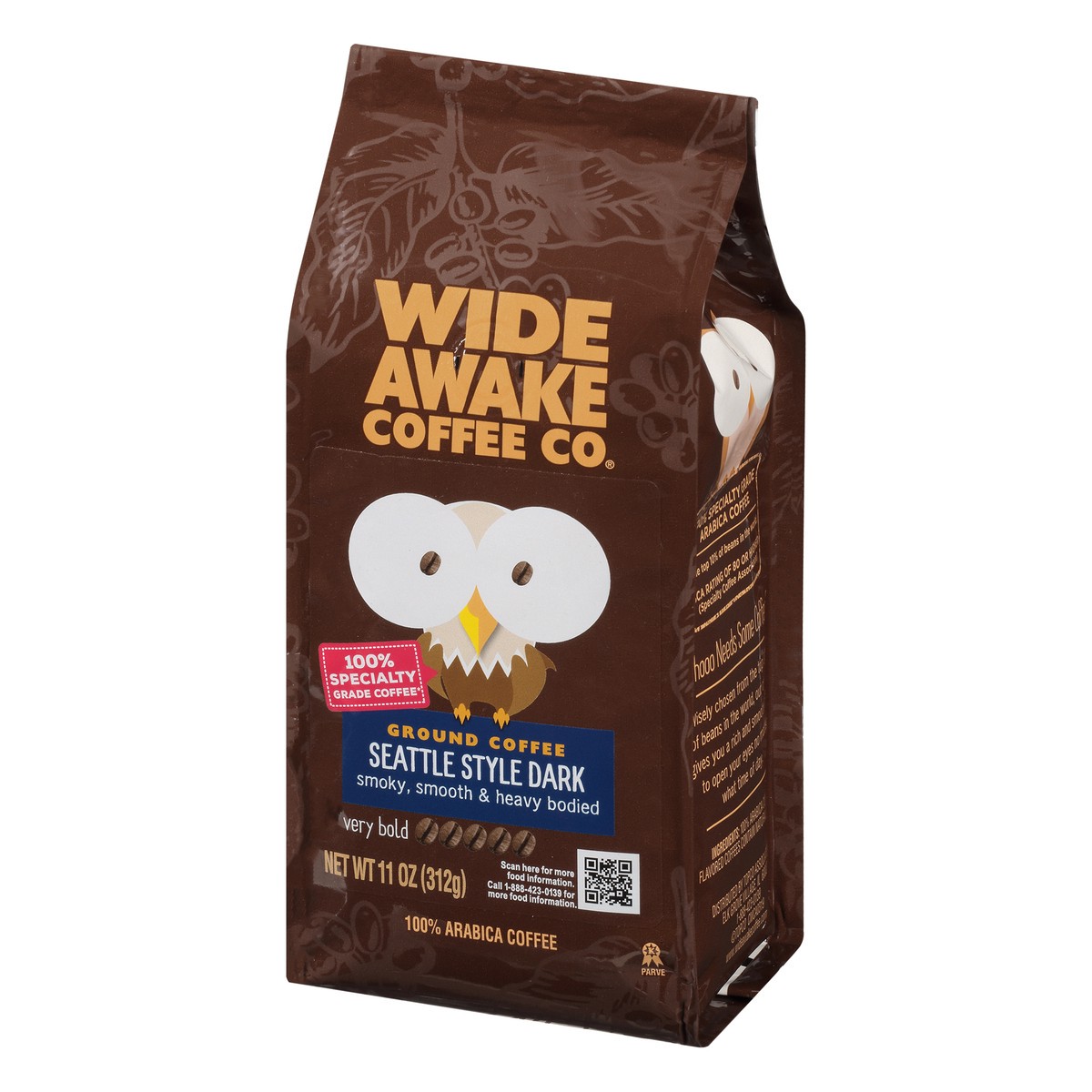 slide 7 of 9, Wide Awake Coffee Co. Ground Very Bold Seattle Style Dark Coffee - 11 oz, 11 oz