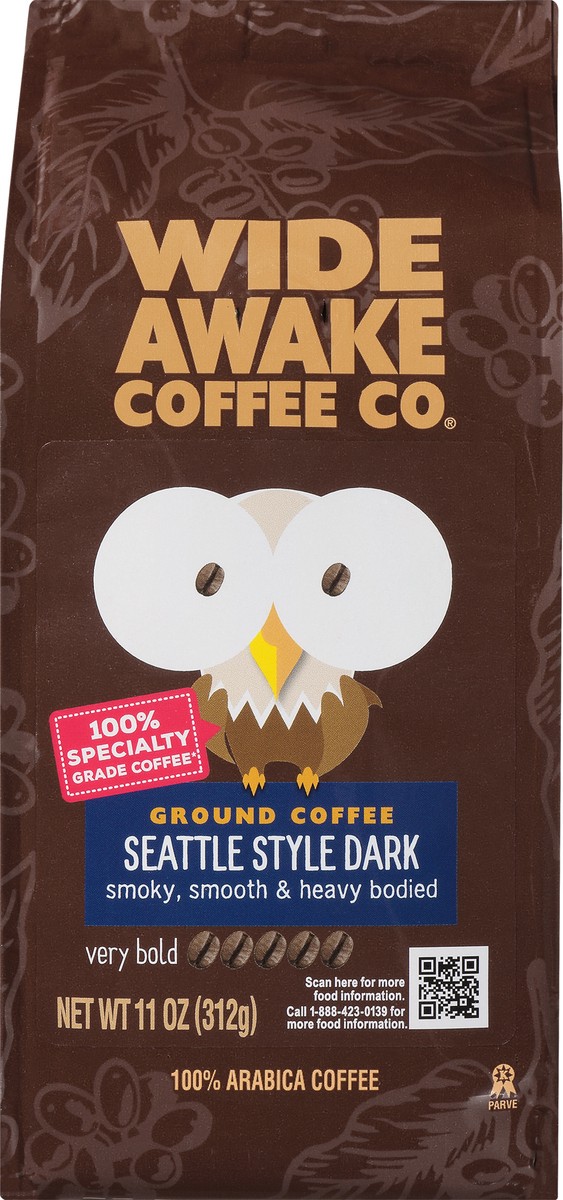 slide 2 of 9, Wide Awake Coffee Co. Ground Very Bold Seattle Style Dark Coffee - 11 oz, 11 oz