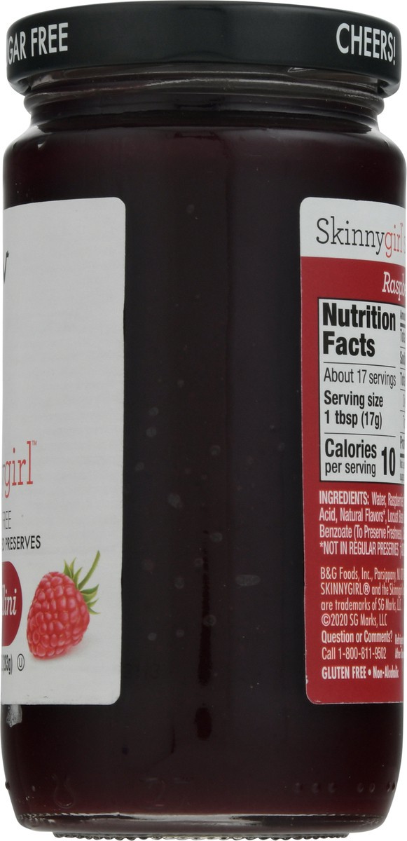 slide 9 of 9, Skinnygirl Sugar Free Raspberry Preserves, Kosher, 10 oz, 10 oz