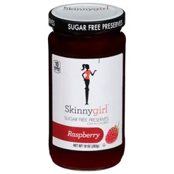 Skinnygirl Sugar Free Raspberry Preserves, Kosher, 10 oz