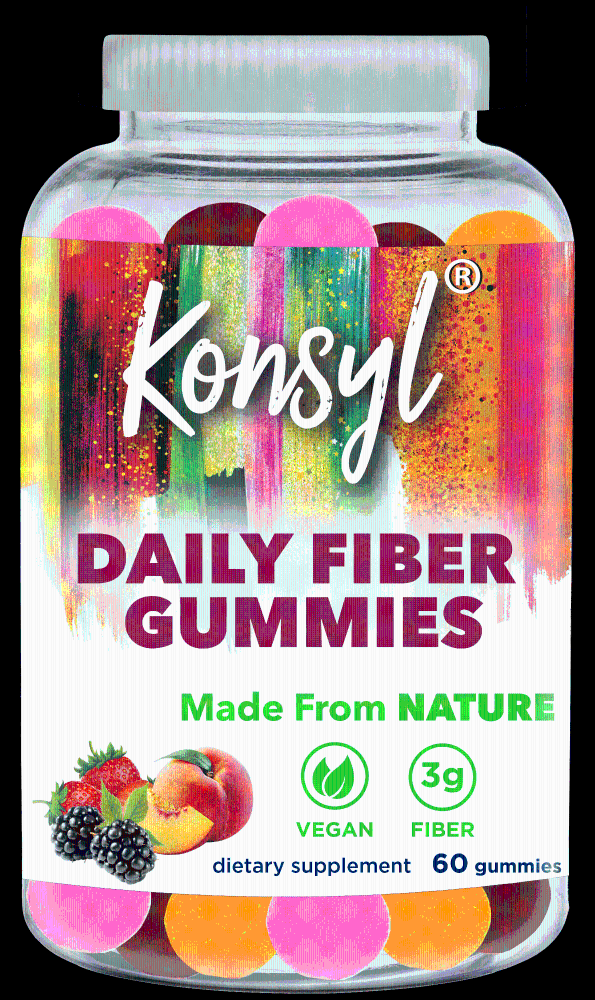 slide 1 of 1, Konsyl Daily Fiber Gummies, 60 ct