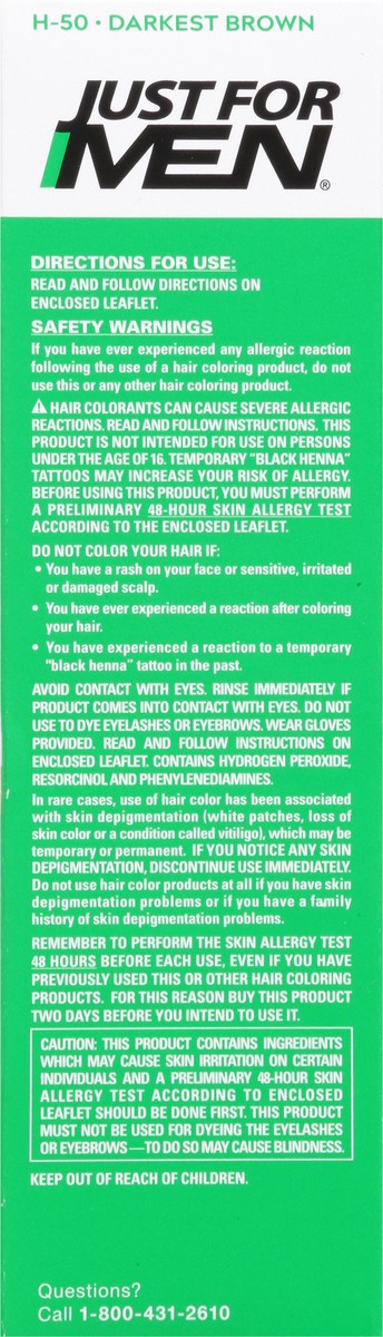 slide 5 of 12, Just for Men Darkest Brown Shampoo-In Color 1 Kit, 1 ct