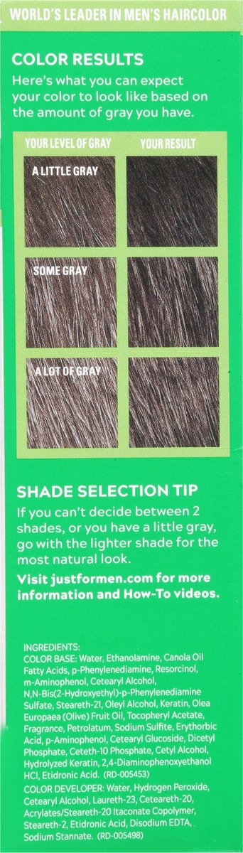 slide 8 of 12, Just for Men Darkest Brown Shampoo-In Color 1 Kit, 1 ct