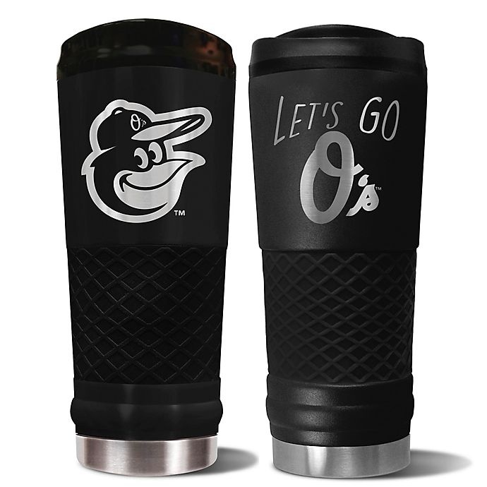 slide 1 of 1, MLB Baltimore Orioles Powder Coated Stealth Draft Tumbler, 24 oz