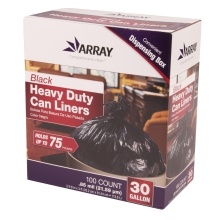 slide 1 of 1, ARRAY Heavy-Duty Can Liners, 100 ct