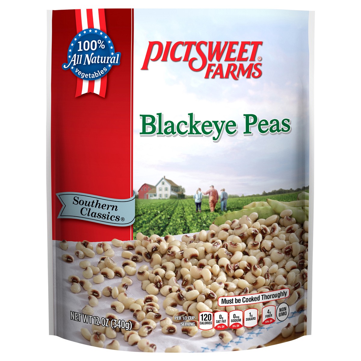 slide 1 of 3, PictSweet Southern Classics Blackeye Peas, 12 oz