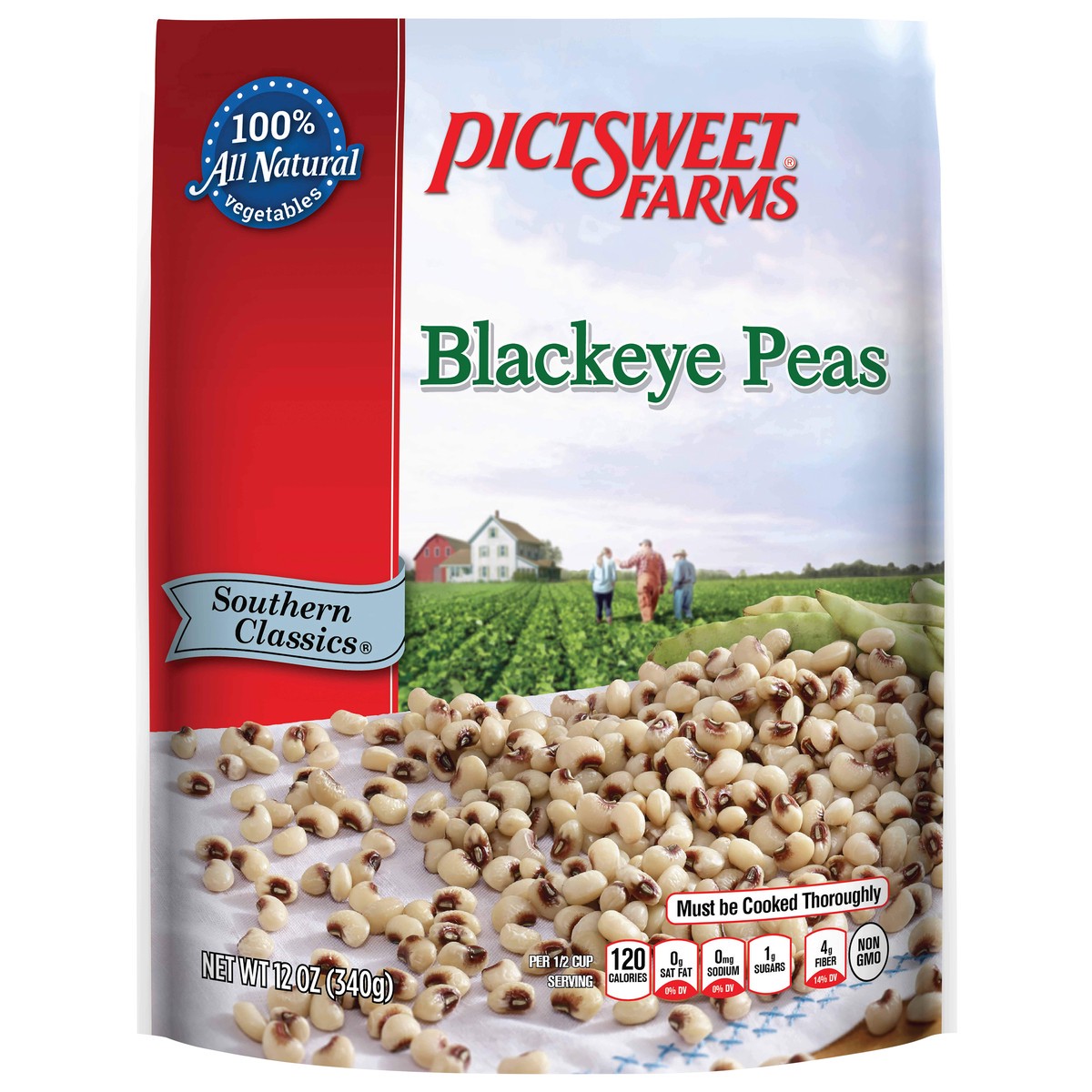 slide 1 of 3, PictSweet Southern Classics Blackeye Peas, 12 oz