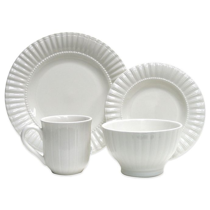 slide 1 of 1, Thomson Pottery Maison Dinnerware Set - White, 16 ct