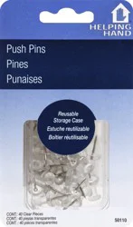 Helping Hand Push Pins Clear