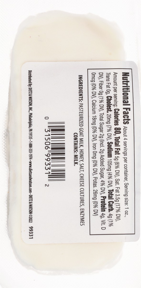 slide 9 of 13, Dietz & Watson Honey Goat Cheese 4 oz, 4 oz