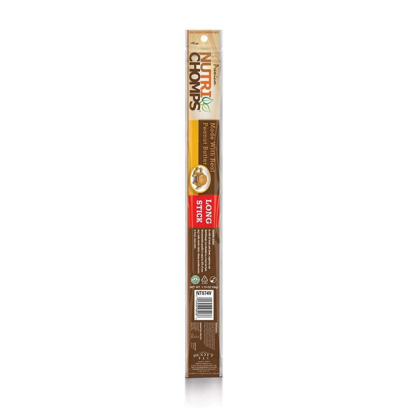 slide 1 of 2, Nutri Chomps Peanut Butter Stick, 15 in
