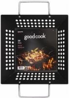 slide 1 of 1, Good Cook Square BBQ Grill Wok - Black, 1 ct