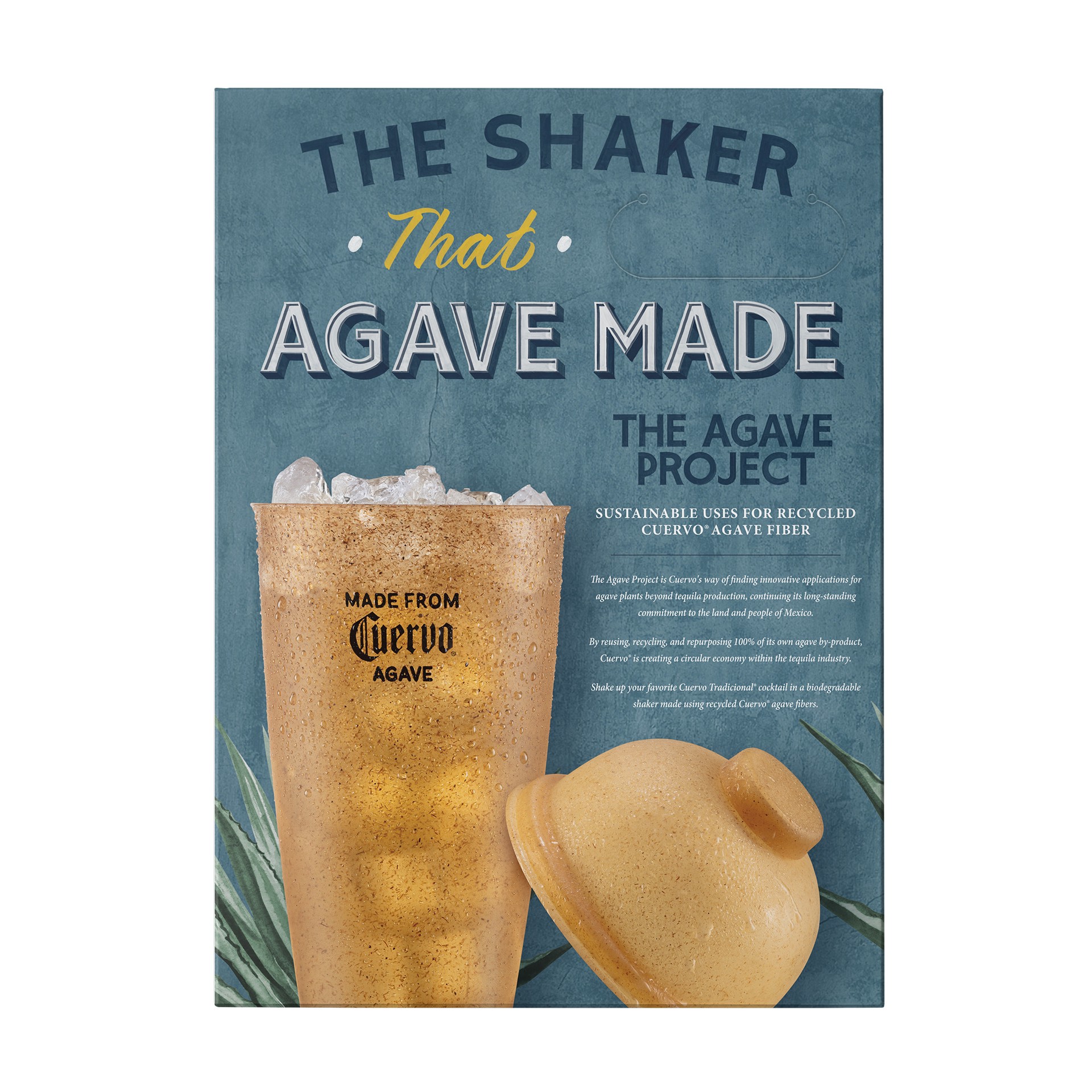 slide 5 of 10, Jose Cuervo Plata Teq W.Shaker, 750 ml