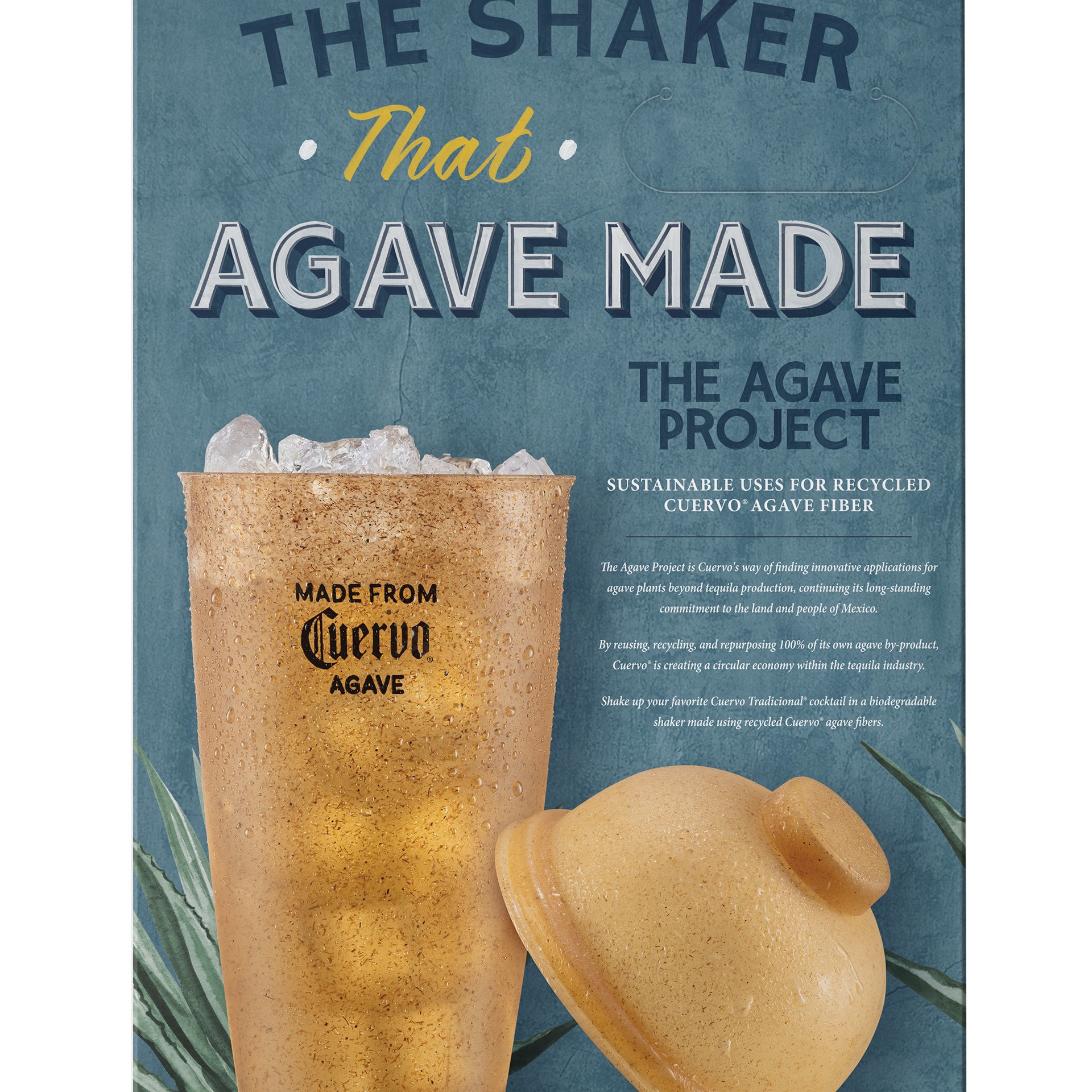 slide 7 of 10, Jose Cuervo Plata Teq W.Shaker, 750 ml