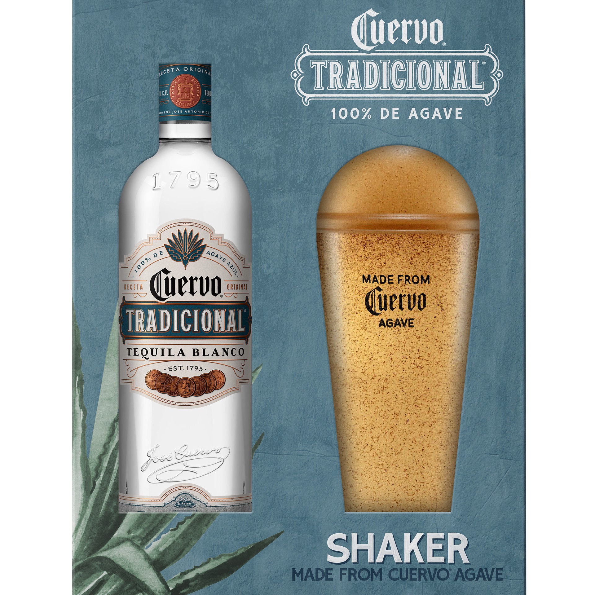 slide 10 of 10, Jose Cuervo Plata Teq W.Shaker, 750 ml