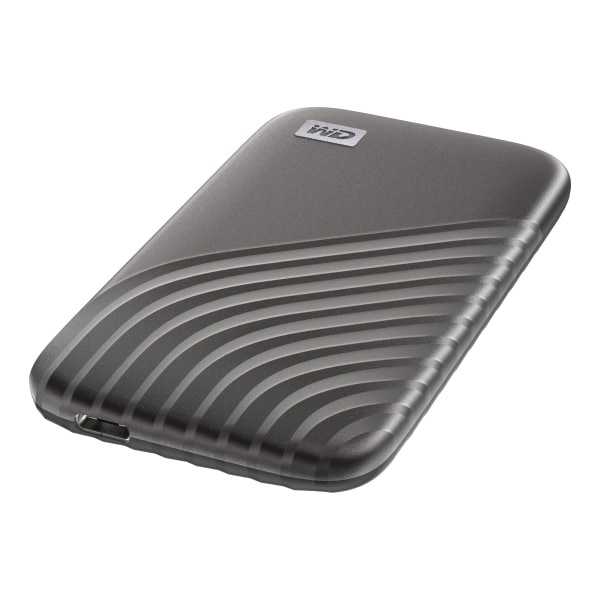 slide 1 of 9, Western Digital Wd My Passport Ssd Wdbagf5000Agy - Solid State Drive - Encrypted - 500 Gb - External (Portable) - Usb 3.2 Gen 2 (Usb-C Connector) - 256-Bit Aes - Gray, 1 ct