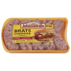 Johnsonville Brats Cheddar Bratwurst 19 oz