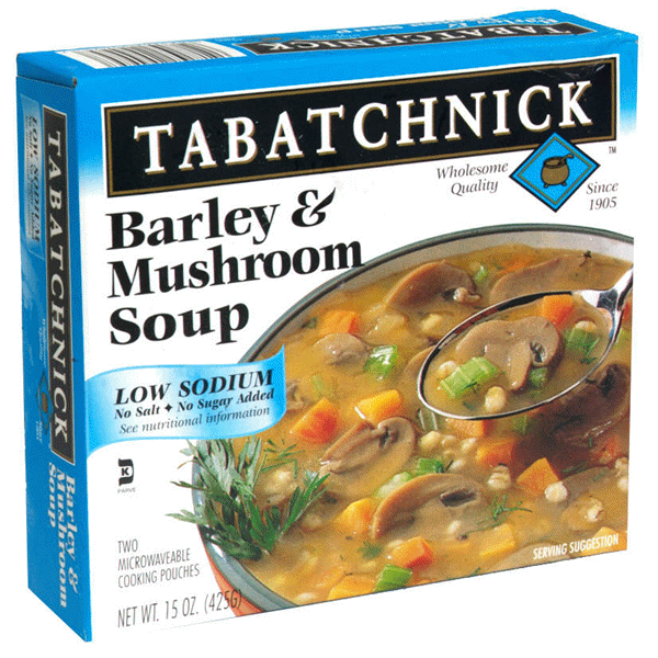 slide 1 of 1, Tabatchnick Mushroom & Barley Soup, 15 oz