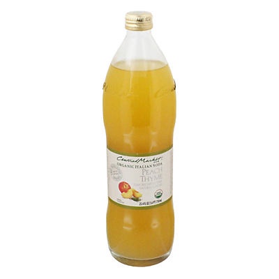 slide 1 of 1, Central Market Peach Thyme OrganicItalian Soda - 750 ml, 750 ml