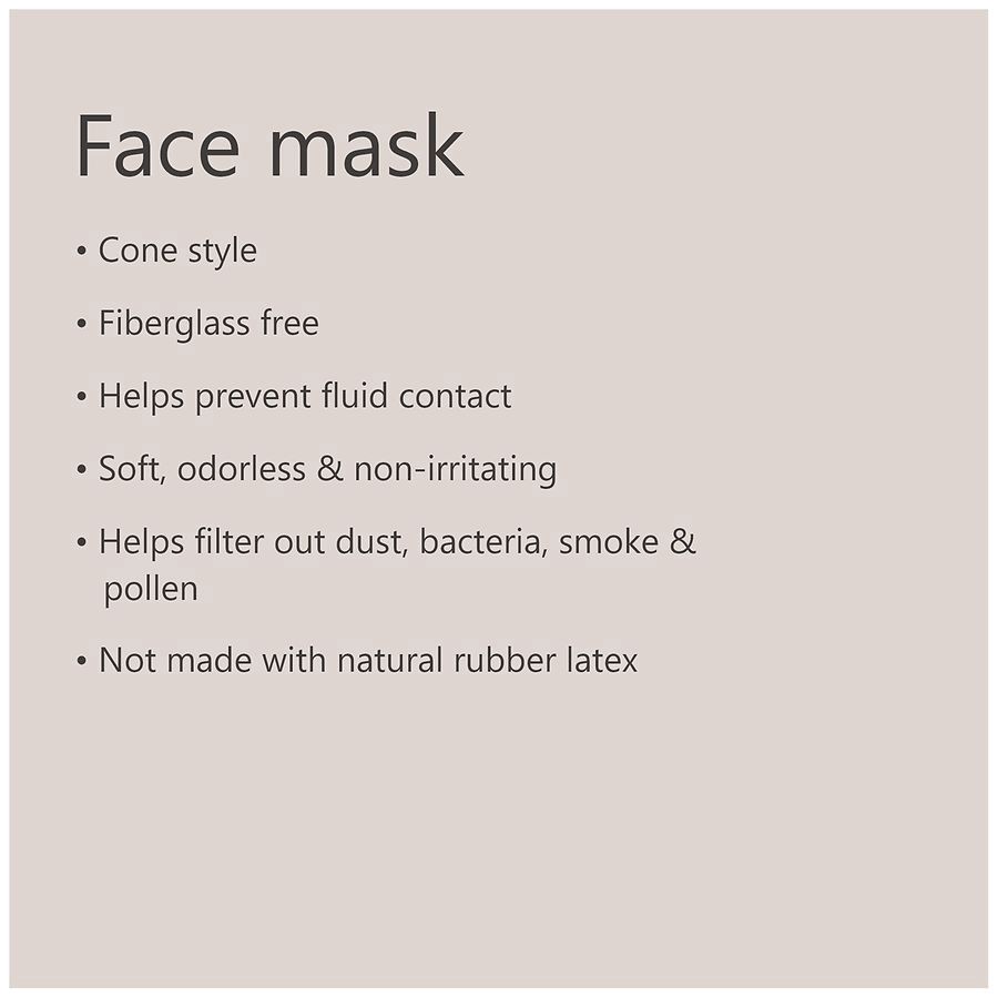 slide 5 of 5, Walgreens Cone Style Face Masks, 25 ct