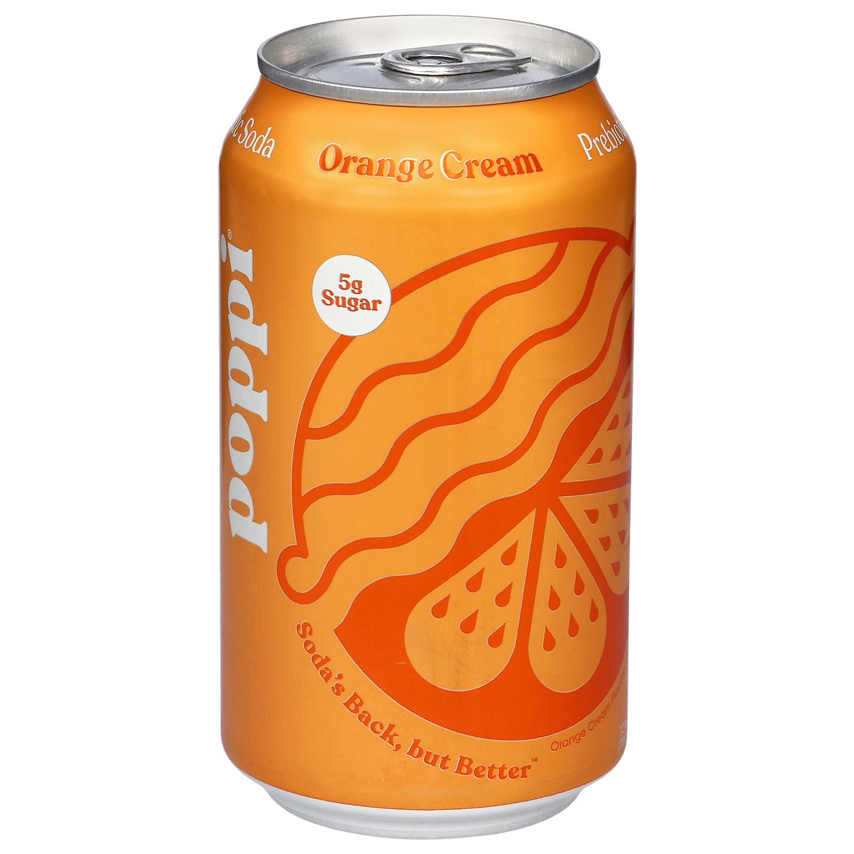 slide 1 of 5, Poppi Orange Cream Flavored Prebiotic Soda 12 fl oz, 12 fl oz