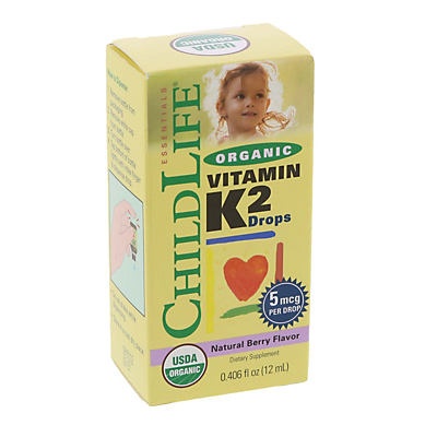 slide 1 of 1, ChildLife Organic Vitamin K2 Drops Berry Flavor, 0.4 oz