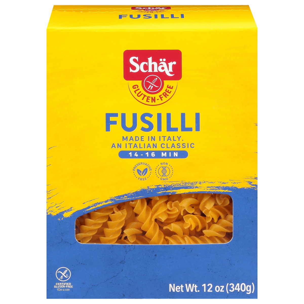 slide 1 of 1, Bontá d'Italia Gluten-Free Fusilli Pasta, 12 oz