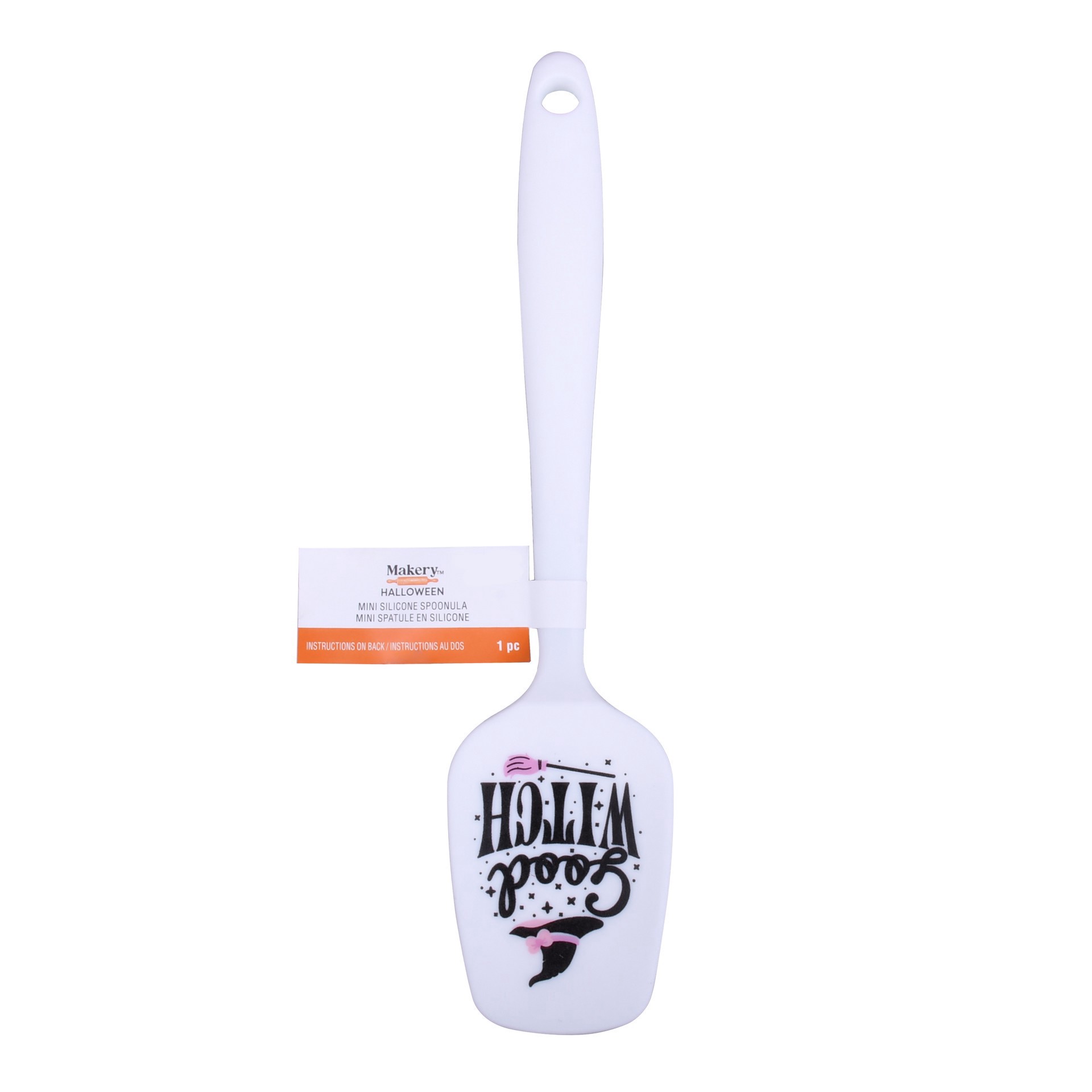 slide 3 of 4, Mini Good Witch Silicone Spatula By Makery, 8 in