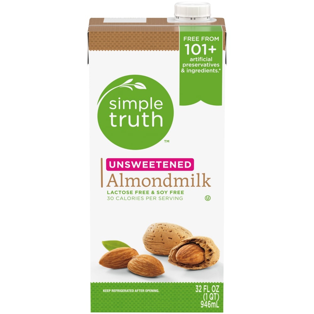 Simple Truth Unsweetened Almond Milk 32 fl oz | Shipt