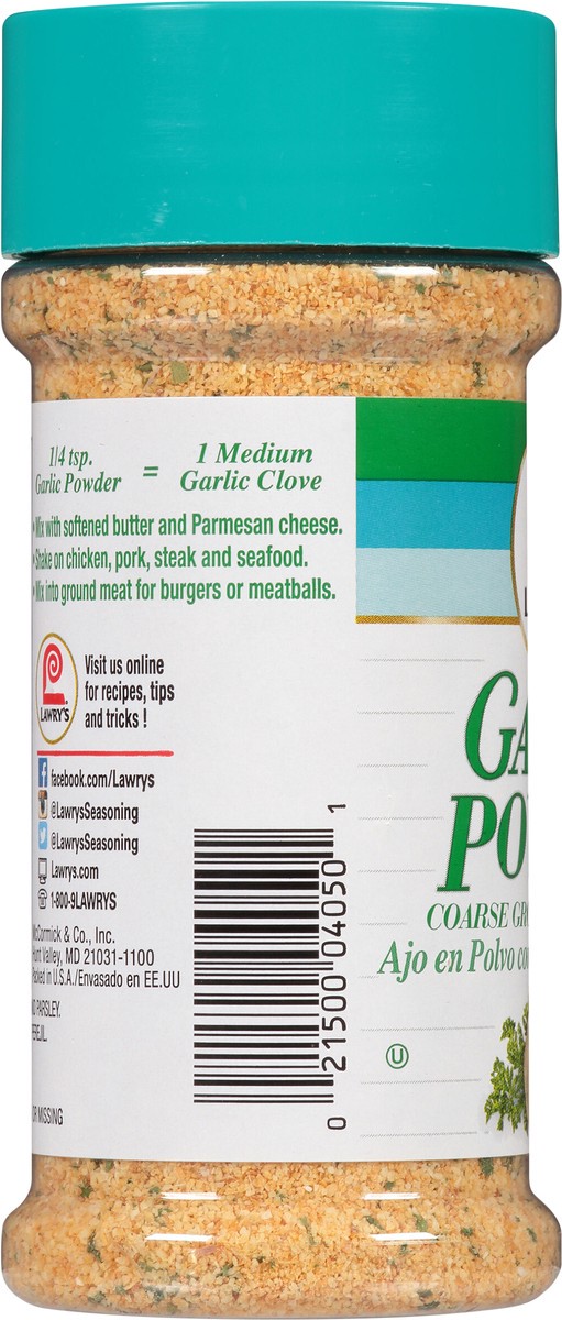 slide 4 of 7, Lawry's Garlic Powder, 5.5 oz, 