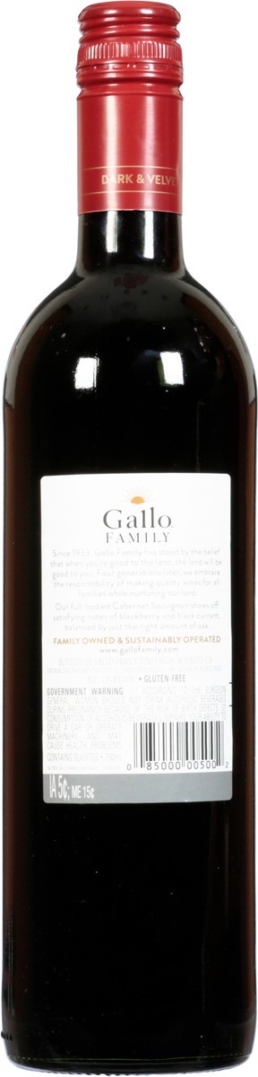 slide 8 of 12, Gallo Family Vineyards Red Wine, 750 ml