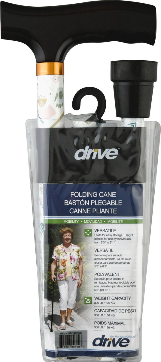 slide 4 of 9, Drive Cane Folding - Each, 1 ct