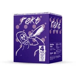 Rekt Moon Crush Seltzer Water, 4 Pack, 12 oz cans