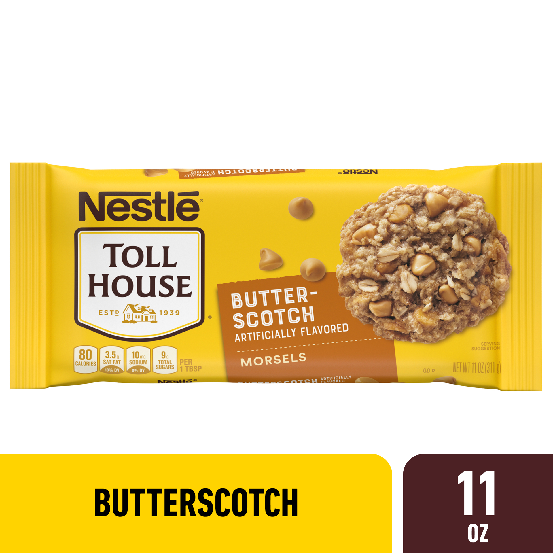 slide 1 of 7, Toll House Butterscotch Artificially Flavored Morsels, 11 oz