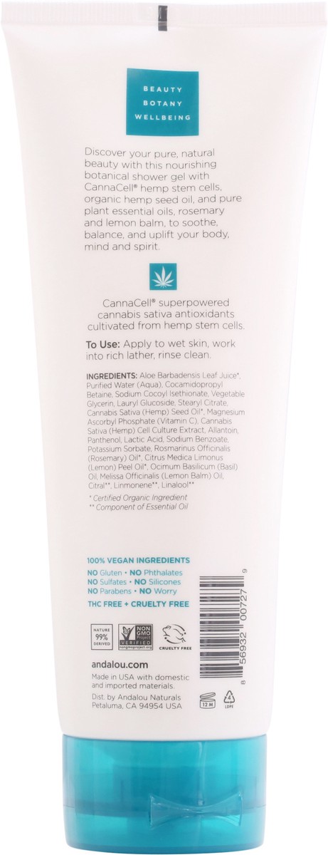 slide 9 of 10, Andalou Naturals Joyful CannaCell Shower Gel , 8 oz