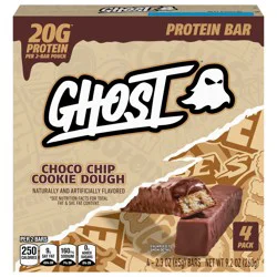 Ghost General Mills Ghost Cookie Dough Protein Bar 4 Count, 9.2 oz