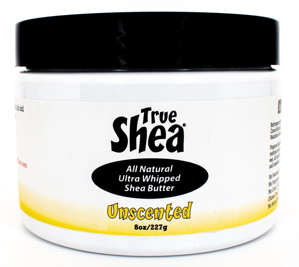 slide 3 of 3, True Shea All Natural Ultra Whipped Unscented Shea Butter 8 oz, 8 oz