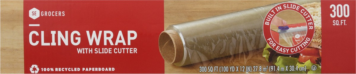 slide 9 of 12, Se Grocers Plstc Wrap W/Cutter, 300 sq ft