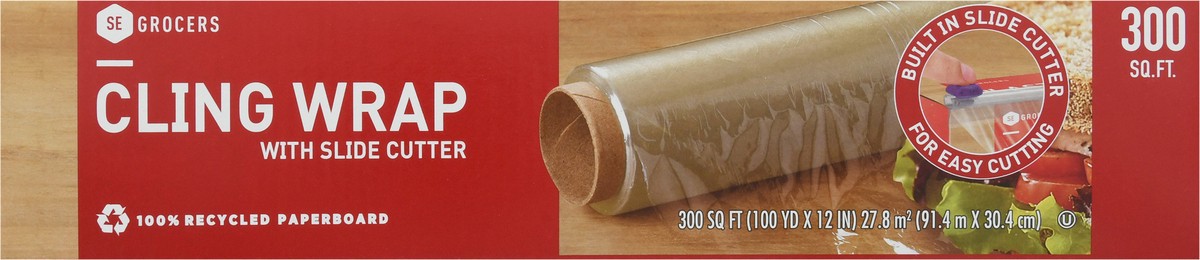 slide 2 of 12, Se Grocers Plstc Wrap W/Cutter, 300 sq ft