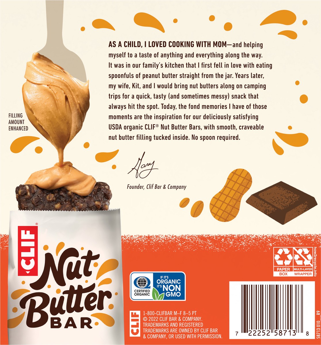 slide 4 of 9, Clif Nut Butter Chocolate & Peanut Butter Snack Bars, 5 ct; 1.76 oz