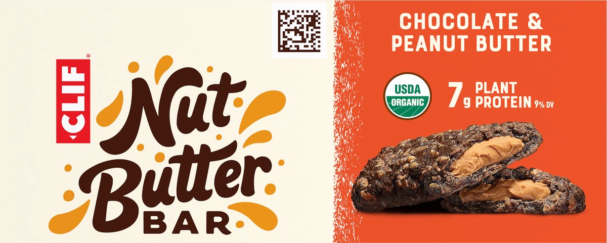 slide 7 of 9, Clif Nut Butter Chocolate & Peanut Butter Snack Bars, 5 ct; 1.76 oz