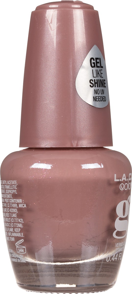 slide 4 of 10, L.A. Colors Gel Shine Polish - Chateau Brown, 0.44 fl oz