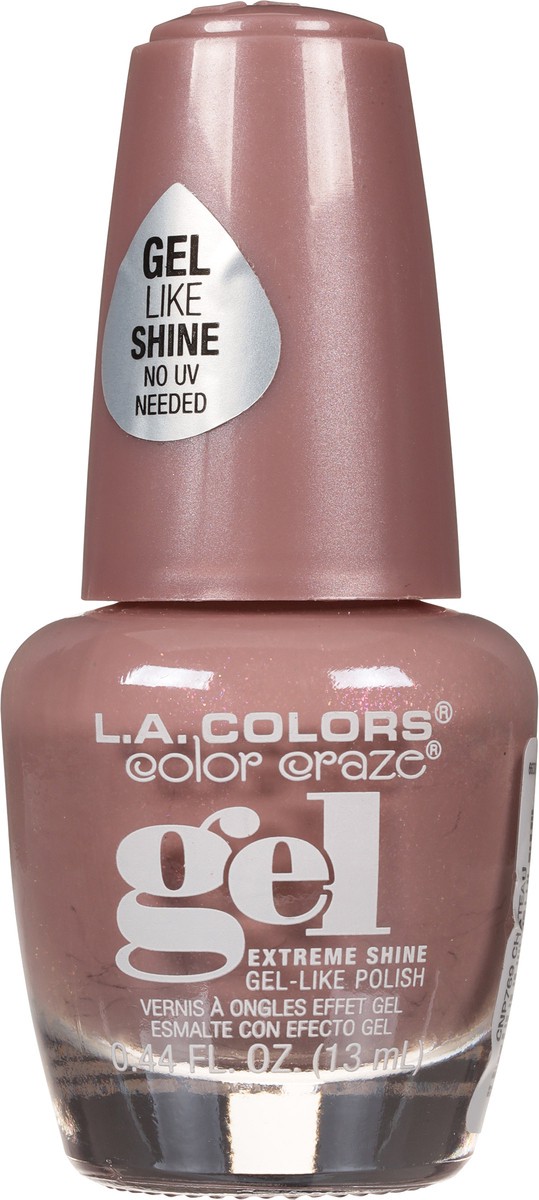 slide 6 of 10, L.A. Colors Gel Shine Polish - Chateau Brown, 0.44 fl oz