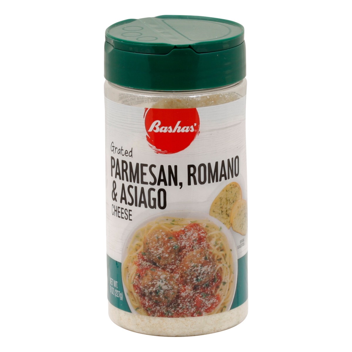 slide 1 of 2, Bashas Grt Parm Romano Asiago, 8 oz