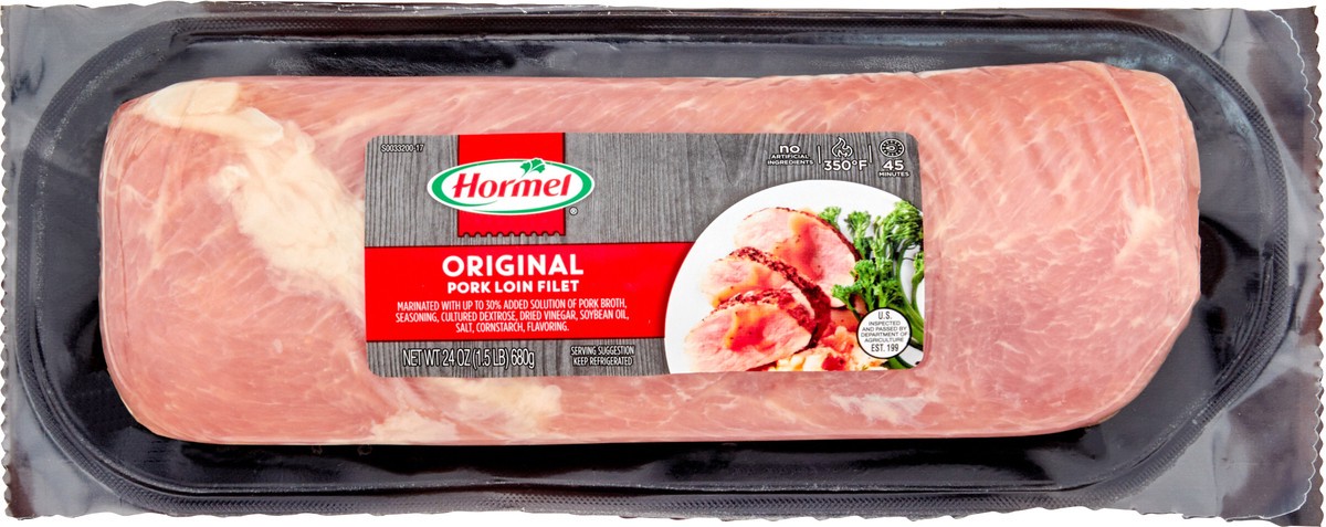 slide 4 of 12, HORMEL ALWAYS TENDER Original Pork Loin Filet, 1.5 lb