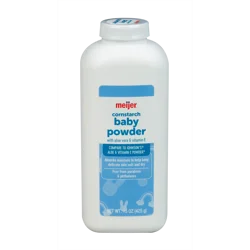 Meijer Cornstarch Baby Powder. 15 Oz