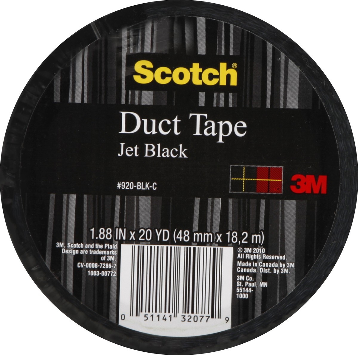 slide 3 of 3, Scotch Duct Tape - Jet Black, 1 ct